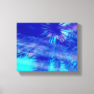 Palm Tree Blues Leinwanddruck