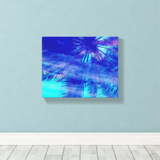 Palm Tree Blues Leinwanddruck (Insitu (Holzboden))