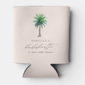 Palm Tree Blush Junggeselinnen-Abschied Dosenkühler (Vorderseite)