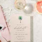 Palm Tree Blush Junggeselinnen-Abschied Einladung