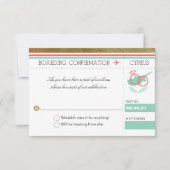 Palm Tree Boarding Pass auf Zypern UAWG Einladung (Vorderseite)