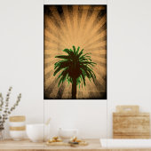 Palm Tree Bold Poster (Küche)