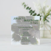 Palm Tree Brautparty Einladung (Stehend Vorderseite)