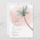 Palm Tree Bridal Dusche Einladung (Vorderseite)