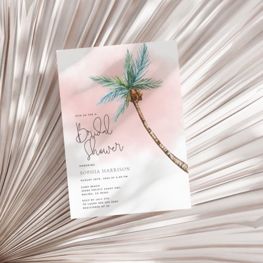 Palm Tree Bridal Dusche Einladung