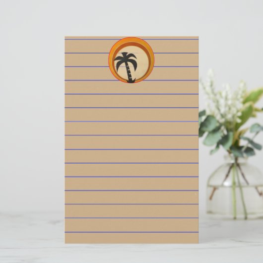 Palm Tree Briefpapier (Stehend Vorderseite)
