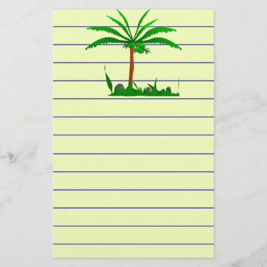 Palm Tree Briefpapier (Vorderseite)