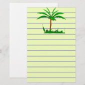 Palm Tree Briefpapier (Vorne/Hinten)