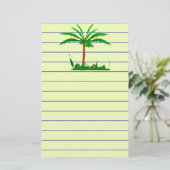 Palm Tree Briefpapier (Stehend Vorderseite)