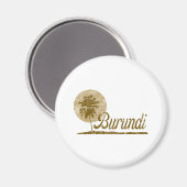 Palm Tree Burundi Magnet (Vorderseite/Rückseite)