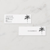 Palm Tree Business Card Mini Visitenkarte (Vorne/Hinten)