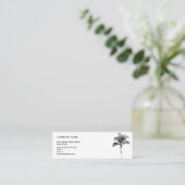 Palm Tree Business Card Mini Visitenkarte (Stehend Vorderseite)
