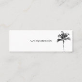 Palm Tree Business Card Mini Visitenkarte (Rückseite)