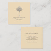 Palm Tree Business Card Quadratische Visitenkarte (Vorne/Hinten)