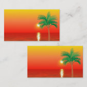 Palm Tree Business Card Visitenkarte (Vorne/Hinten)