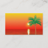 Palm Tree Business Card Visitenkarte (Rückseite)