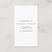 Palm Tree Business Card Visitenkarte (Rückseite)