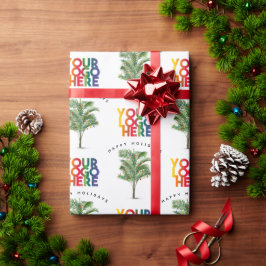 Palm Tree Business Logo Weihnachtskarte Geschenkpapier