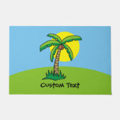 Palm Tree Cartoon Doormat Fußmatte (Vorderseite)