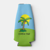 Palm Tree Cartoon Flasche Cooler Flaschenkühler (Vorderseite)