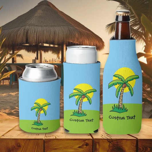 Palm Tree Cartoon Flasche Cooler Flaschenkühler