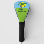 Palm Tree Cartoon Golf Head Cover Headcover (Vorderseite)