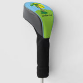 Palm Tree Cartoon Golf Head Cover Headcover (angewinkelt)