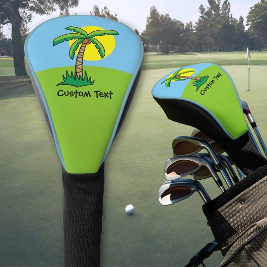 Palm Tree Cartoon Golf Head Cover Headcover