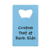 Palm Tree Cartoon Kreditkarte Flaschenöffner (Rückseite)