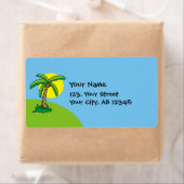 Palm Tree Cartoon Label (Insitu)