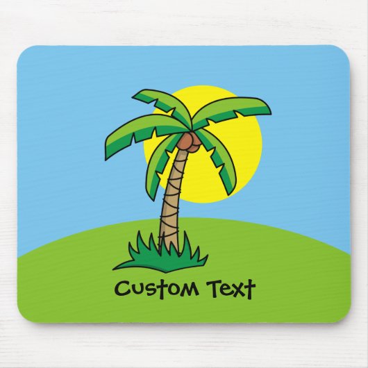 Palm Tree Cartoon Mouse Pad Mousepad (Vorne)