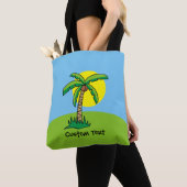 Palm Tree Cartoon Muster Tote Bag Tasche (Von Nahem)