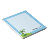 Palm Tree Cartoon Notepad Notizblock (angewinkelt)