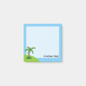 Palm Tree Cartoon Postit Notes Post-it Klebezettel (Vorderseite)