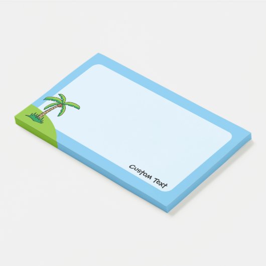 Palm Tree Cartoon Postit Notes Post-it Klebezettel (angewinkelt)