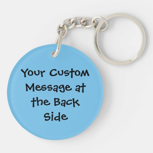 Palm Tree Cartoon Schlüsselanhänger (Rückseite)