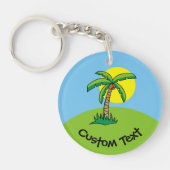 Palm Tree Cartoon Schlüsselanhänger (Vorderseite)