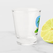 Palm Tree Cartoon Shot Glass Schnapsglas (Links)