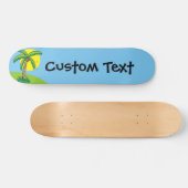 Palm Tree Cartoon Skateboard (Horizontal)
