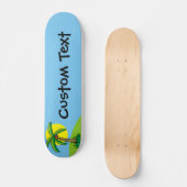 Palm Tree Cartoon Skateboard (Vorderseite)