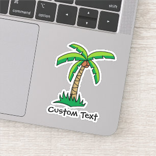 Palm Tree Cartoon Sticker