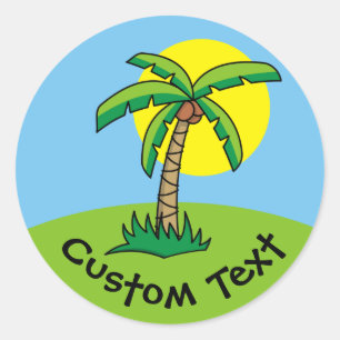 Palm Tree Cartoon Sticker