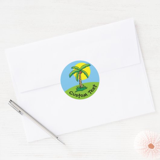 Palm Tree Cartoon Sticker (Umschlag)