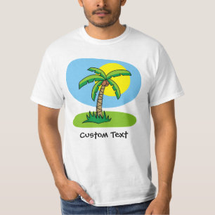 Palm Tree Cartoon T - Shirt