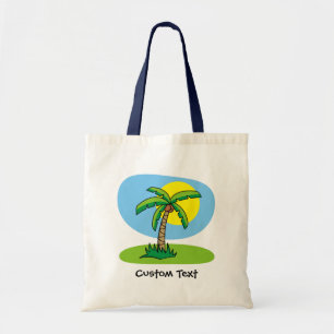 Palm Tree Cartoon Tote Bag Tragetasche