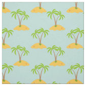 Palm Tree Cartoon Tropical Island Muster Fabric Stoff (Muster)