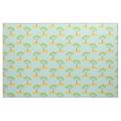 Palm Tree Cartoon Tropical Island Muster Fabric Stoff (Fat Quarter (45,7 x 55,9 cm))