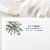 Palm Tree Christmas Tree Return Address (Insitu)