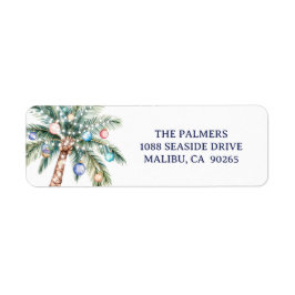 Palm Tree Christmas Tree Return Address
