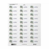 Palm Tree Christmas Tree Return Address (Vorne)